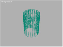 Cylindrical Mesh Side Faces TexPloded to a Single Mesh