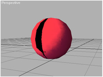 Sphere Mesh with Spherical Mapping - Seam Where Bitmap Edges Meet
