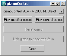 gizmoControl UI screenshot