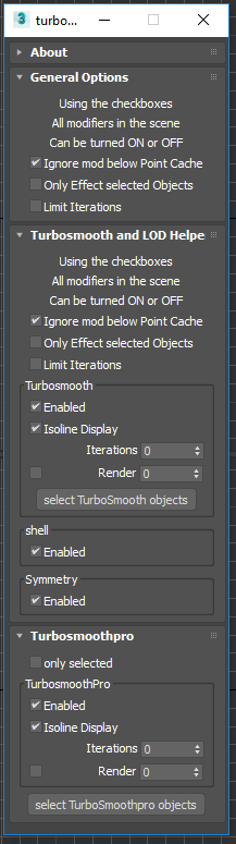 Turbosmooth helper dialog