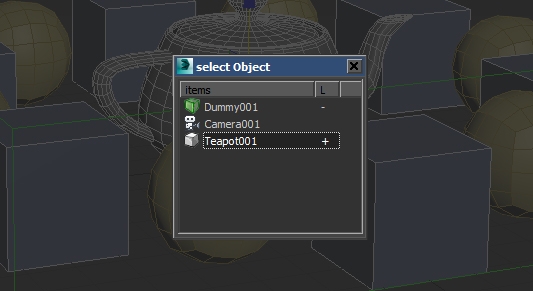 Selection overlapped objects