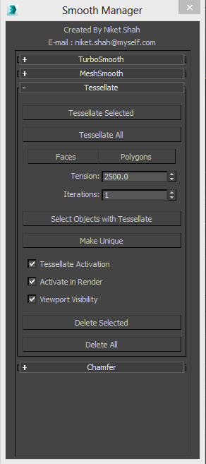 Tessellate Section