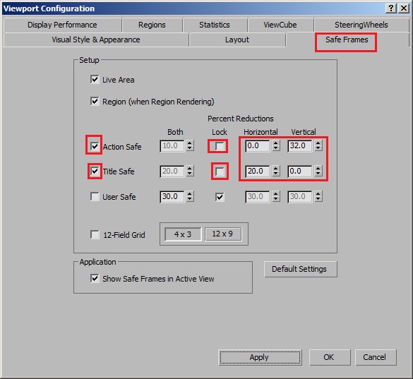 3dsmax Safe Frames Script ScriptSpot