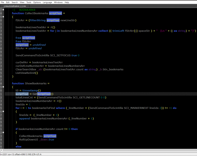 Text highlighting for MAXScript Editor on 3ds Max 2023 and lower ...